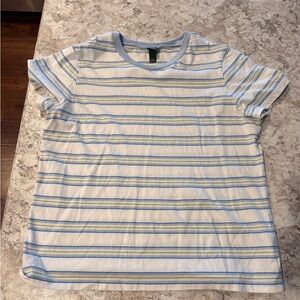 Wild fable short sleeve striped shirt size large